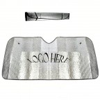Silver Foldable Car Sunshade