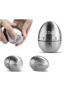 Egg Shape Stainless Steel Kitchen Timer
