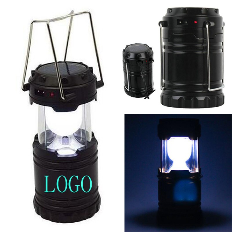 6LED Solar Pull Up Rechargeable Camping Lantern