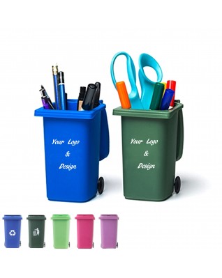 Mini trash can pencil cup holders