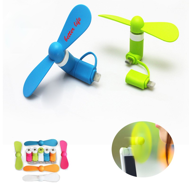 2-in-1 Flexiable  Micro OTG Phone Mini Fan