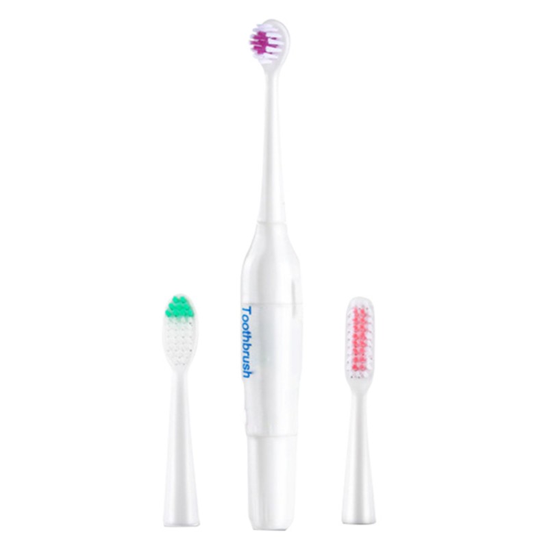 Operated Electric Toothbrush with 3 Brush Heads