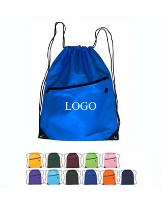 Drawstring Sportpack With Zipper