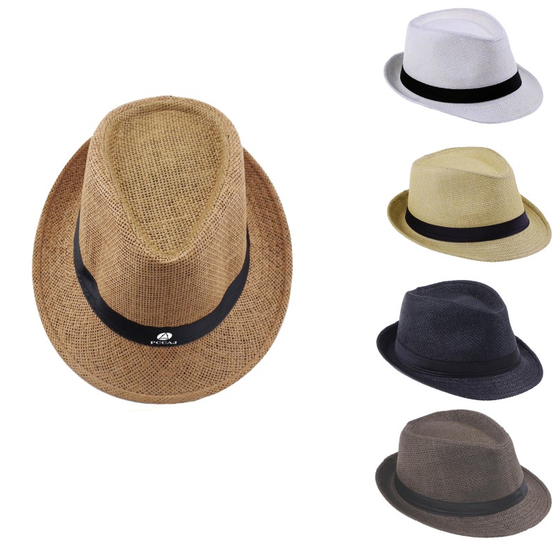 Straw Adult Fedora Hat