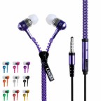 Metal Zipper earplugs zip earphone aluminum alloy