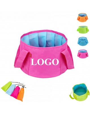 Portable Folding Footbath Wash Basin With Carrying Bag