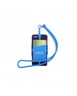 Universal Silicone Phone Case Cover Holder Sling Necklace Strap 