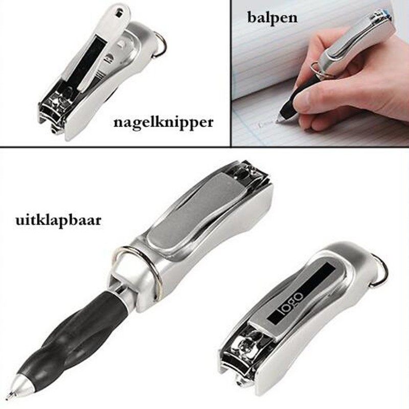 Foldable Nail Clipper Ballpoint Pen
