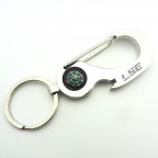 Compass Metal Carabiner Key Chain 