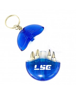 Round Shaped Mini Tool Kit Key Ring  