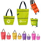 Folding Tote / Shopping Cart Bag With Wheels