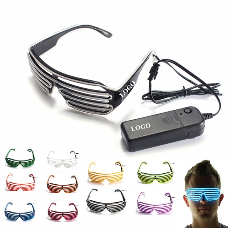EL Wire Flashing Shutter Glasses