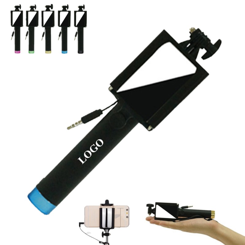 Wired Selfie Stick With Mirror
