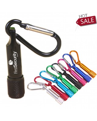 Mini Led Flashlight With Carabiner 