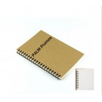 Spiral eco kraft paper cover notebook