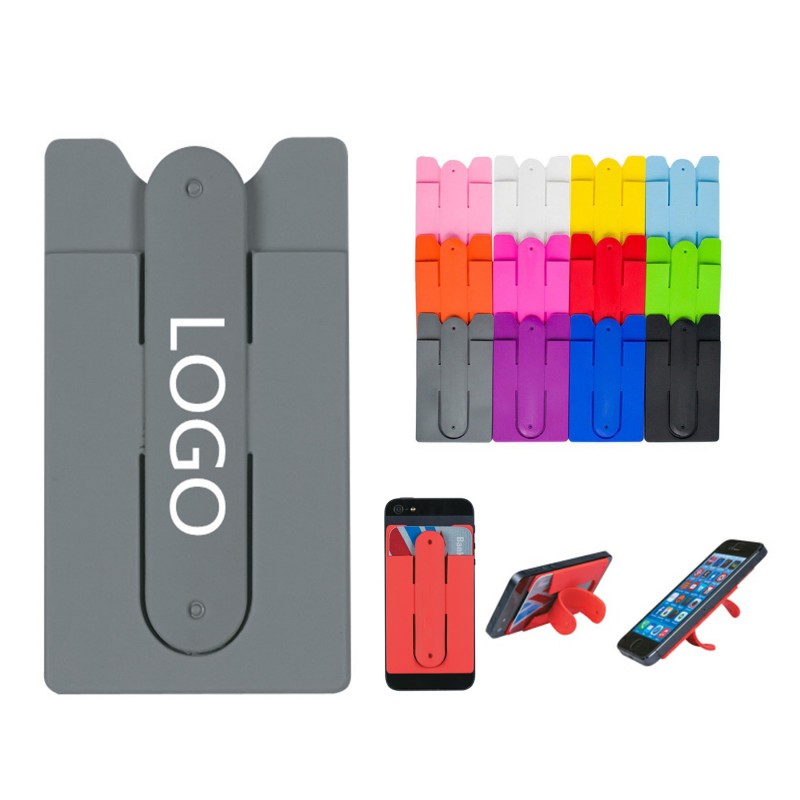 Silicone Phone Wallet with Stand