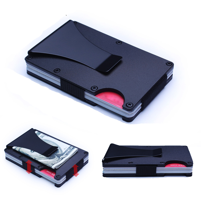Metal Aluminum Money Clip Purse/Metal Aluminum Cash Clip Wallet Card Case