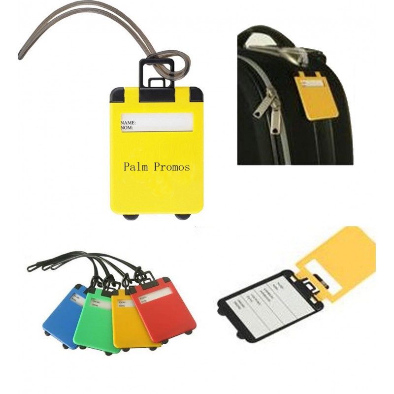 Suitcase Shaped Plastic Luggage Tag