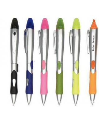Ballpoint pen and highlighter