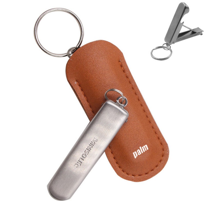 Nail Clipper In Leather Case