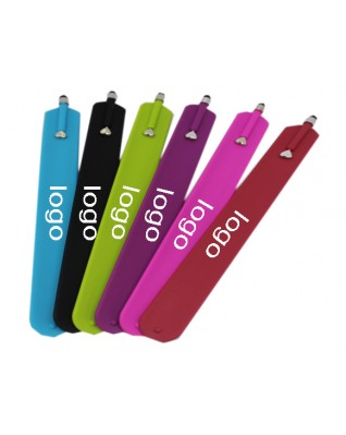 Silicone Slap Bracelet/ Stylus/ Ballpoint Pen