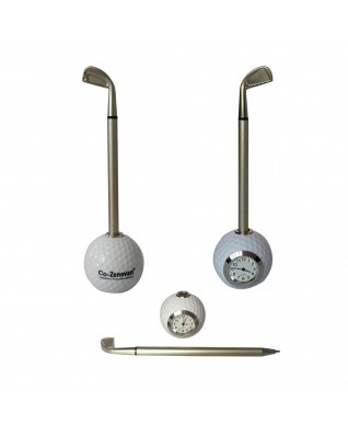 Golf Pen Holder With Clock