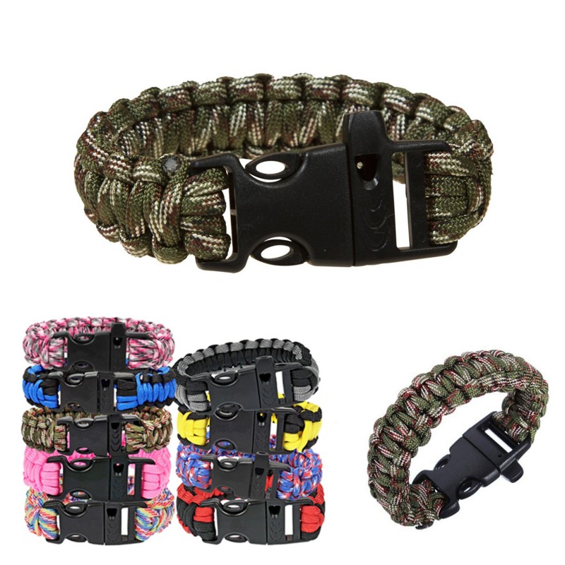 Whistle Paracord Survival Bracelet