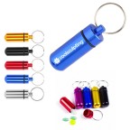 Waterproof Pill Box Case Bottle With Keychain