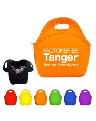 Zippered Neoprene Lunch Tote Bag