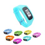 Silicone Wrist Pedometer Watch