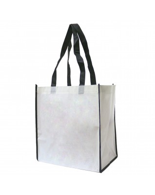 ECO-friendly White Laminated Non Woven Tote Bag 