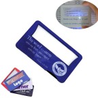 Pocket magnifier with led light, Credit Card Sized Magnifier Light