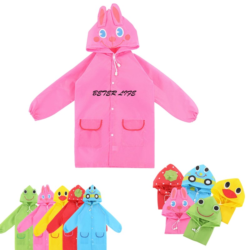 Kids Animal Style Raincoat
