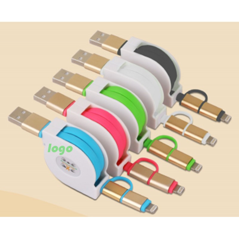 2 in 1 Telescopic Line Micro USB