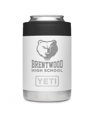 Engraved White YETI Rambler Colster