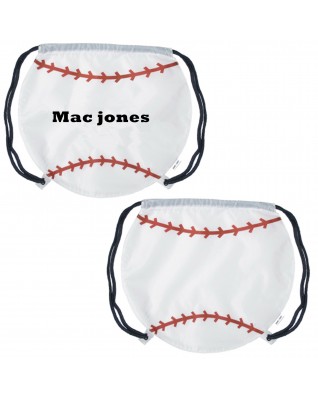 Baseball Drawstring Backpack
