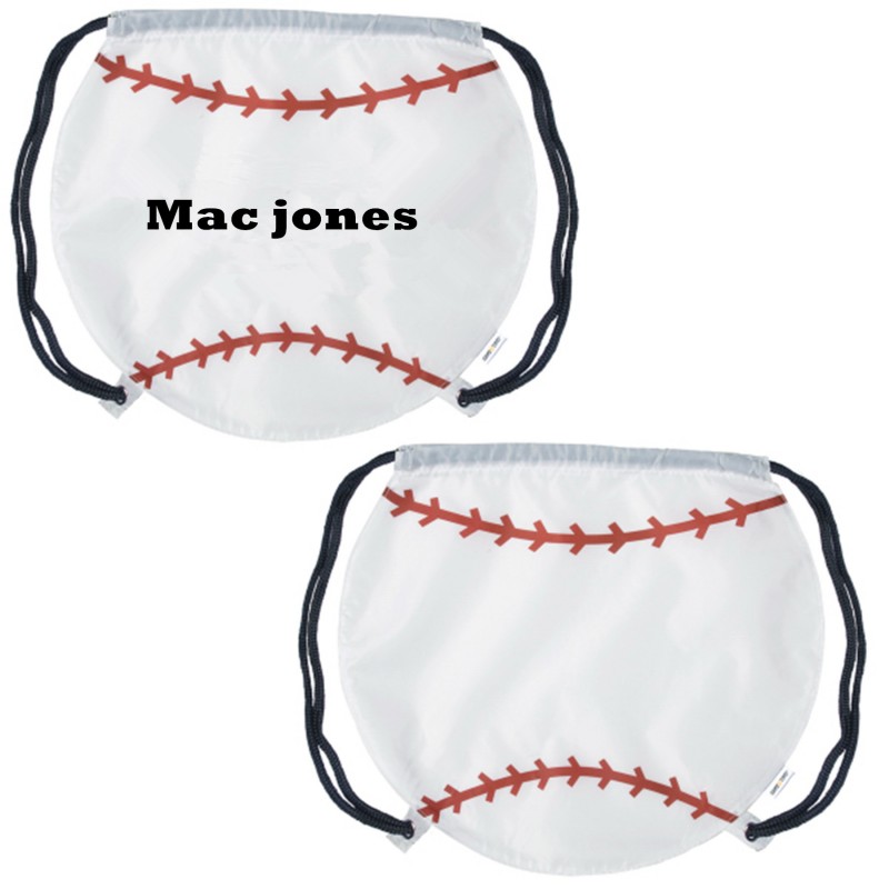 Baseball Drawstring Backpack