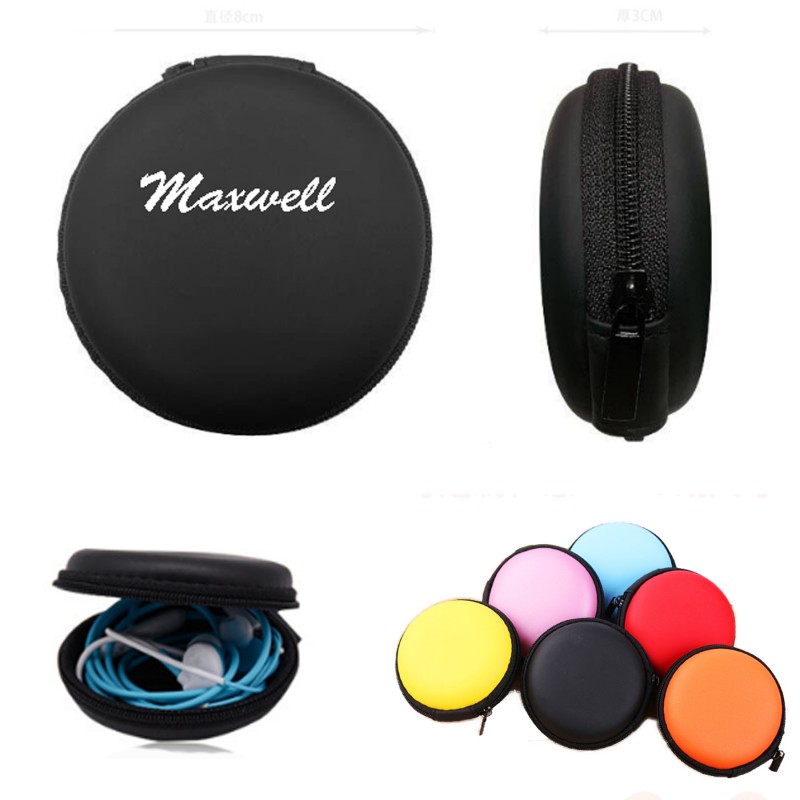 Portable Earphone Storage Box With Mesh Compartment