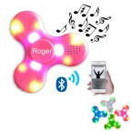 LED Fidget Spinner With Bluetooth Speaker For Music