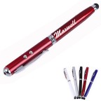 LED Flashlight Ballpoint Pen With Laser & Stylus