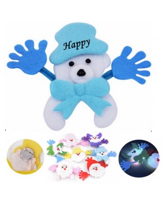Led Christmas Plush Brooch