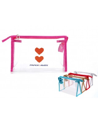 PVC transparent cosmetic bag 