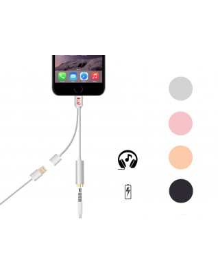 2 in 1 3.5mm Headphone Jack Adapter Connector Convertor Cable 