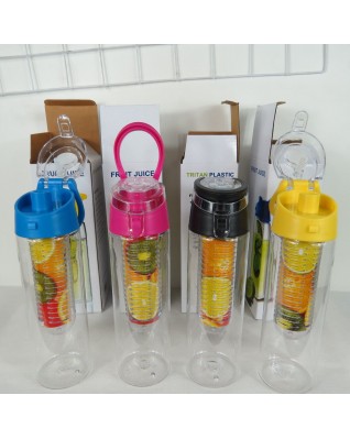 Colorlife 24oz. Sport Tritan Plastic Fruit Infuser Water Bottle
