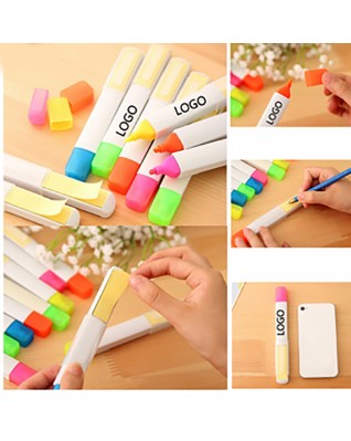 Sticky Notes Highlighter Marker Pen With Note Student Highlighter