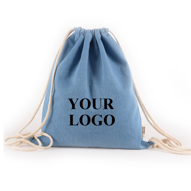 Cotton Canvas Drawstring Backpack
