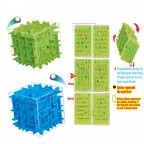 3D Plastic Labyrinth Cube