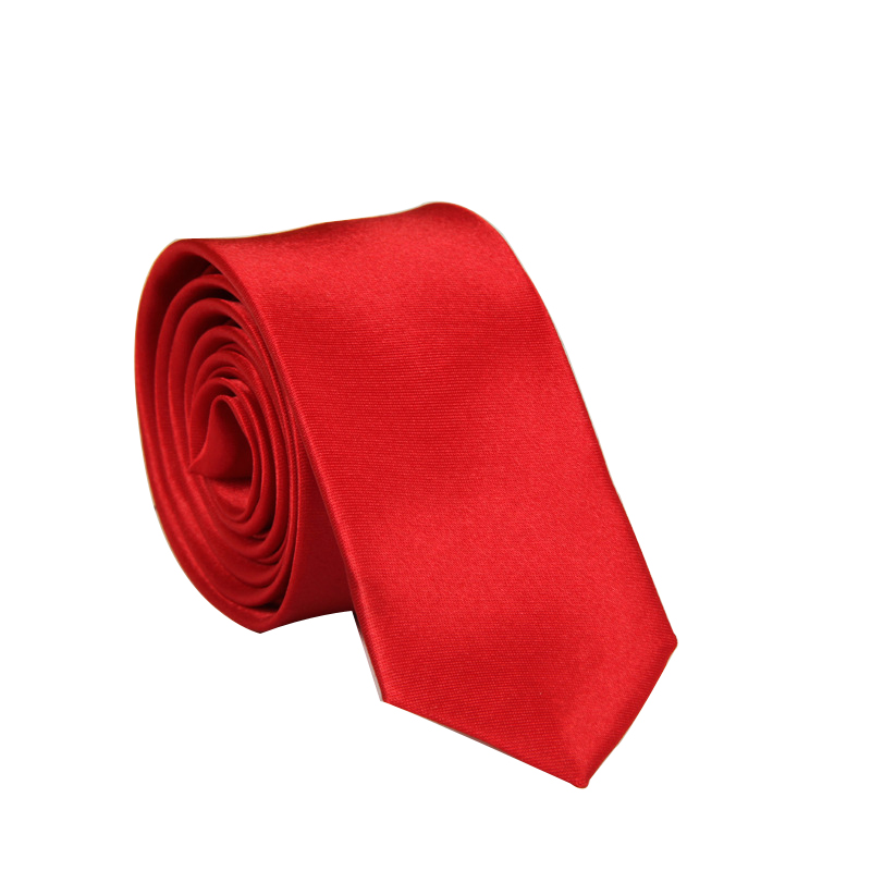 Solid Color Polyester Silk Ties