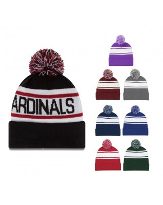 Knit Beanie With Ball