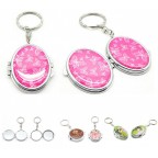 Folding Mirror With Key Ring